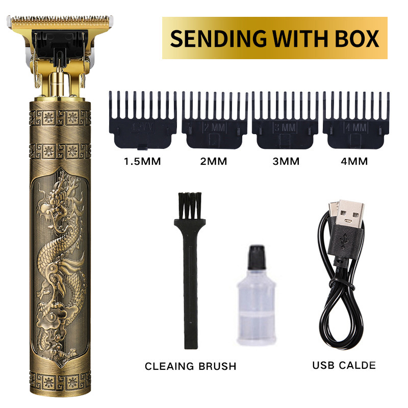 Pro T Clippers Trimmer Elektro Pro Li Trimmer T Blade Trimmer Akku wiederauf ladbar profession elle Glatze USB wiederauf ladbar: Silber