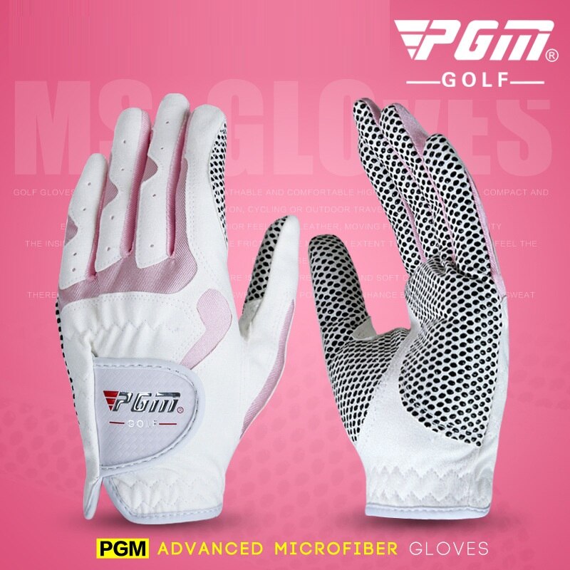 PGM – gants de Golf pour femmes, 1 paire, pour l'entraînement de la main gauche et droite, en tissu nanométrique, respirant, pour le sport, D0015