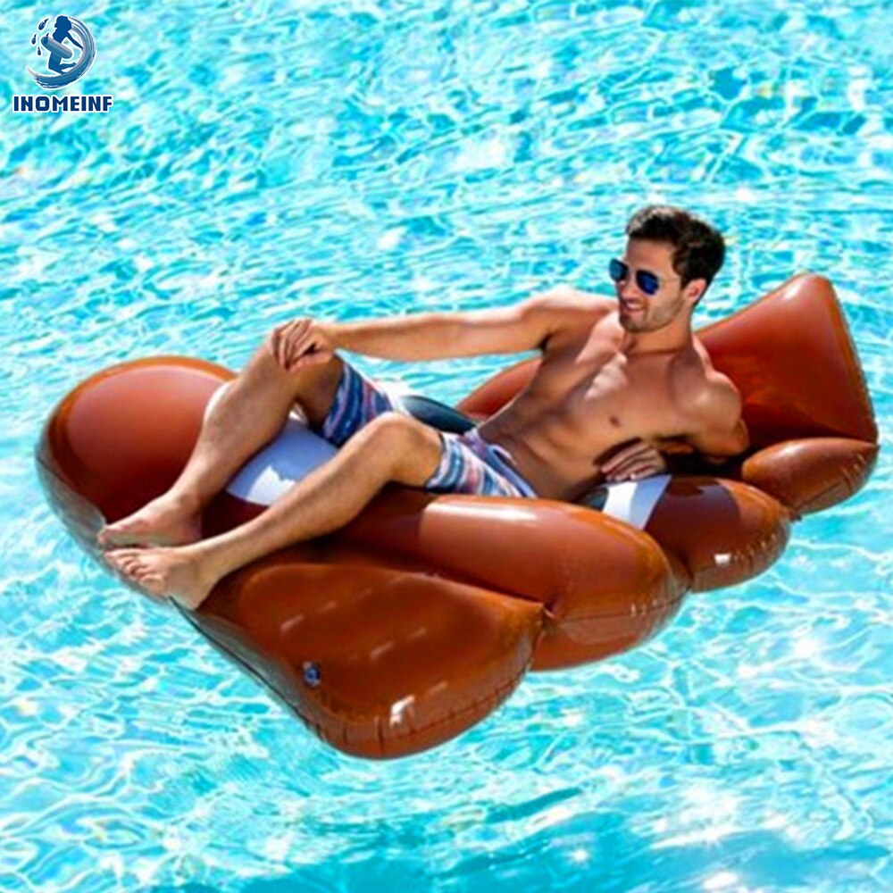 140Cm Poep Model Zwembad Drijft Opblaasbare Zwemmen Matras Water Park Ride-On Boei Volwassen Zwemmen Cirkel Fancy Lounger