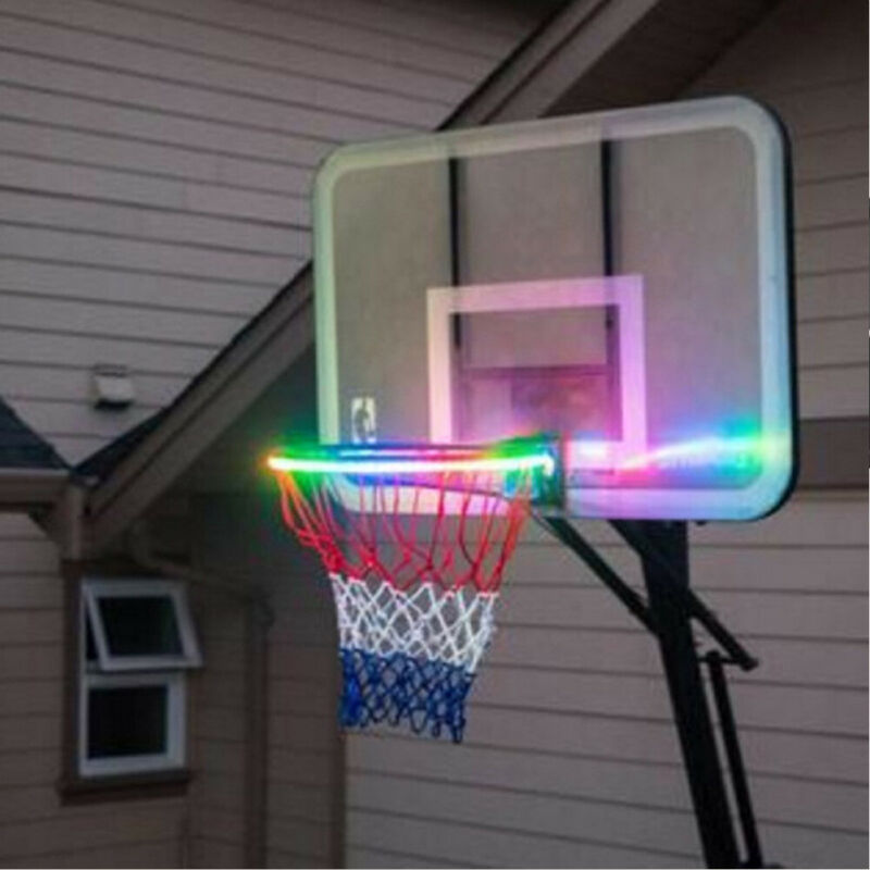 Hoop Light LED Lit Basketball Rim Attachment Helps You Shoot Hoops At Night Lamp