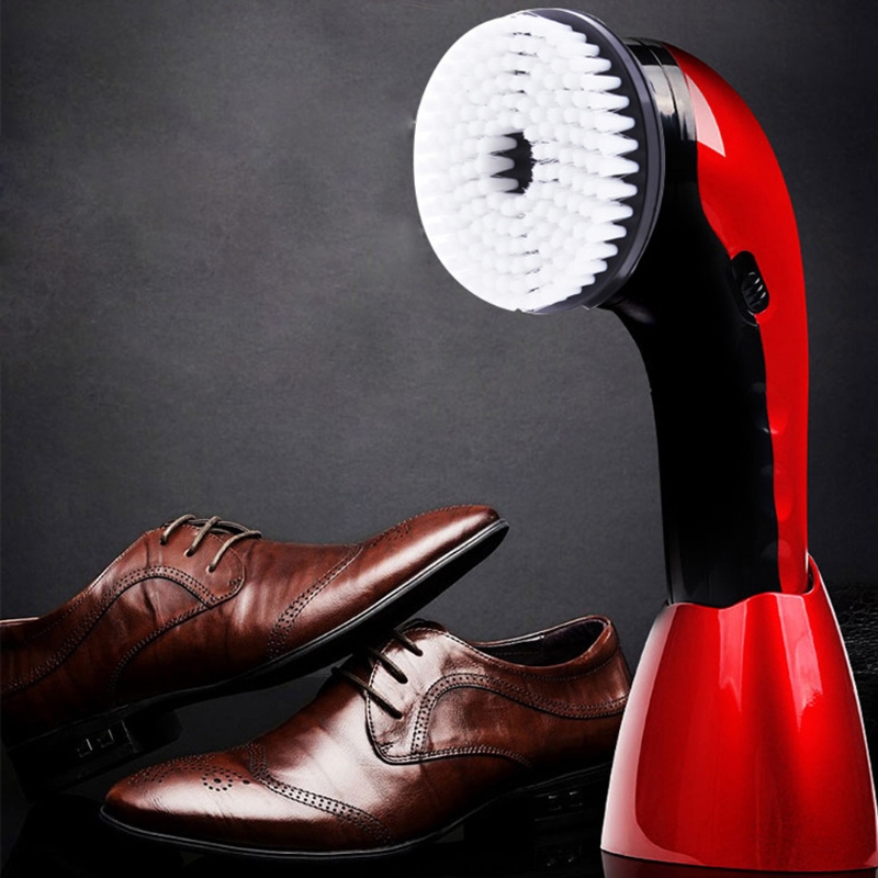 Máquina recargable pulidora de zapatos eléctrica multifunción de mano Mini pulidora de zapatos