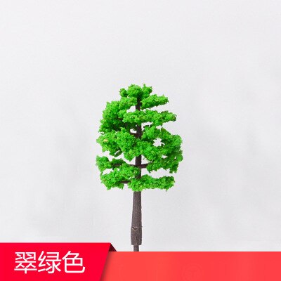 3-9cmdiy Architecture Sand Table Model Material Micro Landscape Decoration Model Sand Table Model Tree Plastic Street Trees: Green 3 5cm