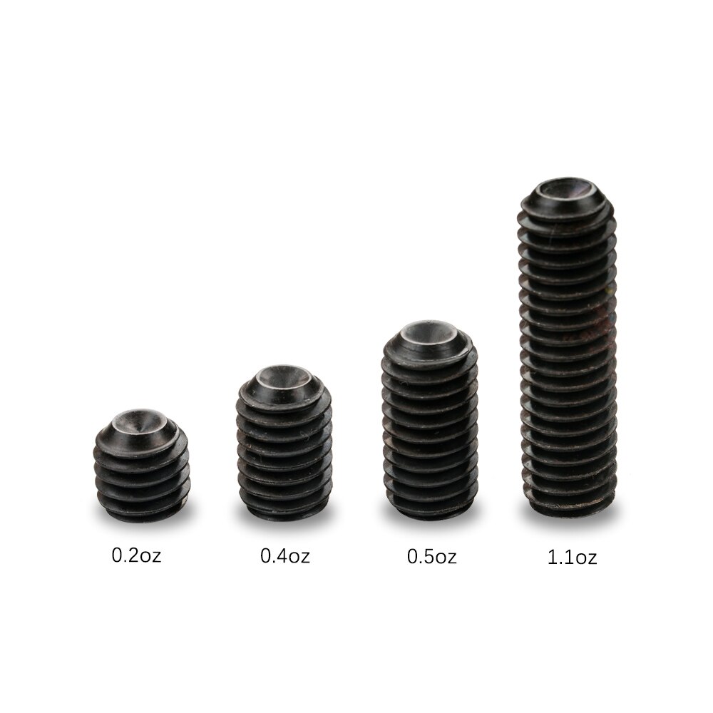 JF J-flowers Weight Bolt 0.2/0.4/0.5/1.1oz Iron Material Adjust Weight 4 Pieces of Screw Adjustable Billiard Accessories: Default Title