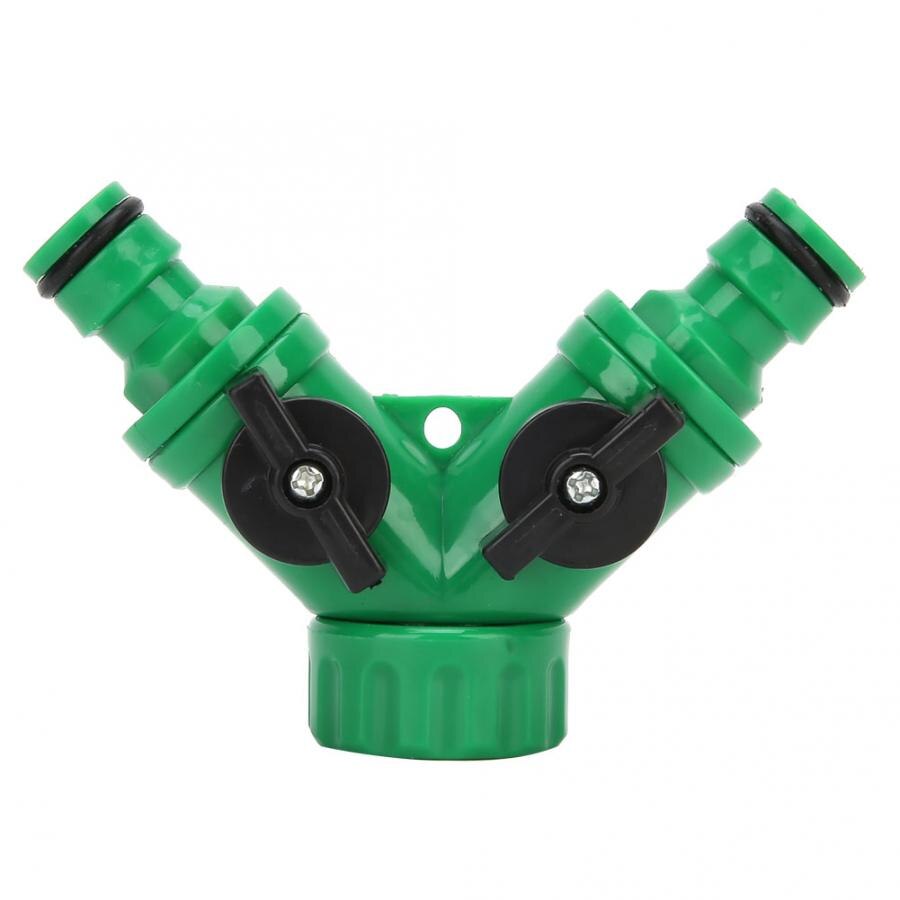 2Pcs Tee Connector G3/4 PNTY DN20 3-Way Water Splitter Tee Connector Adapter Valve with Switches Garden Tool