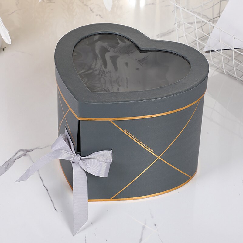 Two Layers Love Shape Rotating Box Paper Box Flower Box Packing Box DIY Decor Festival Favors: GY