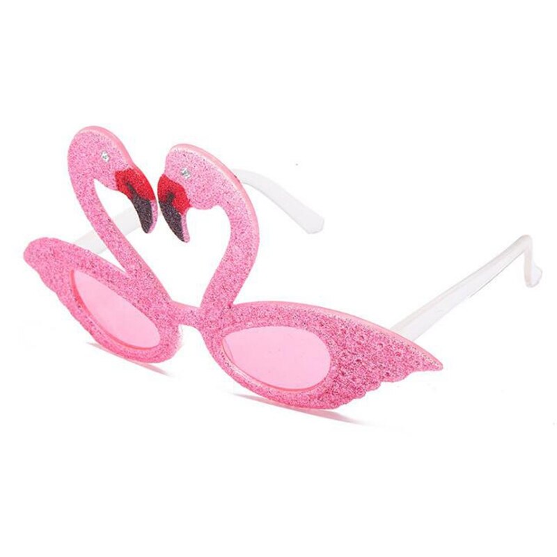 1 stk søte glitter flamingo briller halloween fest rekvisitter ball dyr svane briller gjør det selv fest dekorasjon