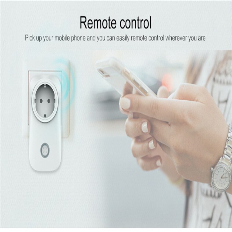Smart Home WIFI Single Socket Smart Socket Support 40 Devices WiFi Control Smart Socket For IOS Android Smart Phone