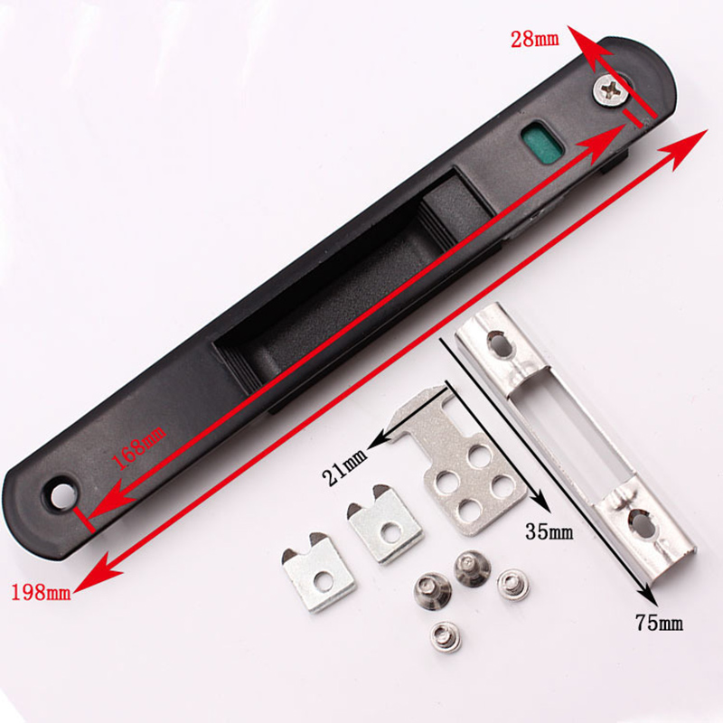 1 Pcs Sliding Glass Door Window Handle Lock Hook Style Flush Mount Zinc Alloy MU8669