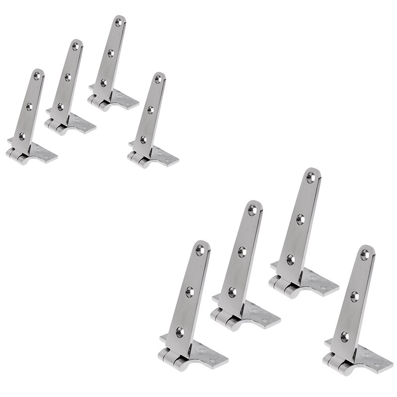 4 Pieces Marine Grade 316 Stainless Steel Door Hatch Hinge Boat/Yacht Hardware High Polished Surface