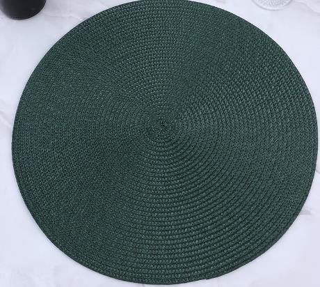Chapéu de palha redondo para casamento, base Fascinator, acessórios para cabelo DIY, mulheres Derby, Pary, Kentucky Millinery Supplies, 38x38cm: Verde escuro