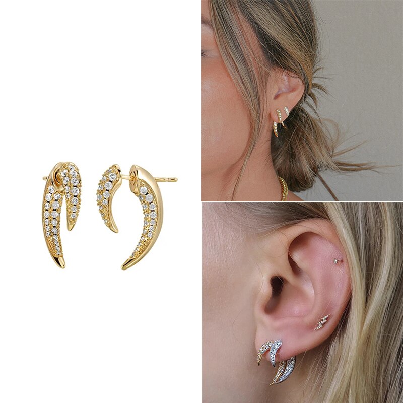 Inmaker Eenvoudige Gouden Kleur Koper Hoepel Oorbellen Voor Vrouwen Huggie Piercing Cirkel Ronde Oorbel Sieraden Pendients