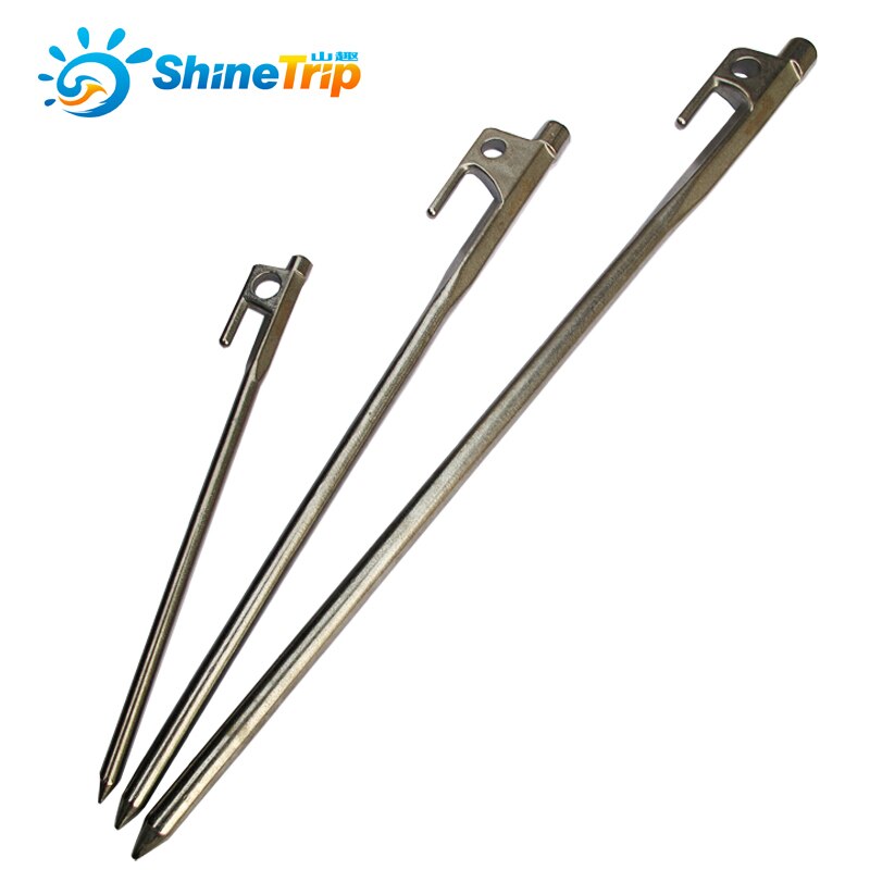 ShineTrip Camping heringe 304 edelstahl heringe zelt Zubehör 20cm,30cm,40cm geeignet für große zelt und sunshelter