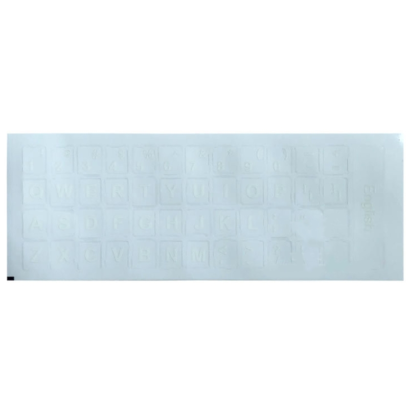 XX9A 18x6.5cm Keyboard Layout Stickers English Letter Keyboard Decal Button Letters Alphabet Film for Laptop