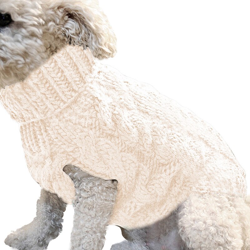 Lille hund strikket jakker sweater kæledyr katte hvalpe frakke tøj varmt kostume beklædning kæledyr sweater hks 99