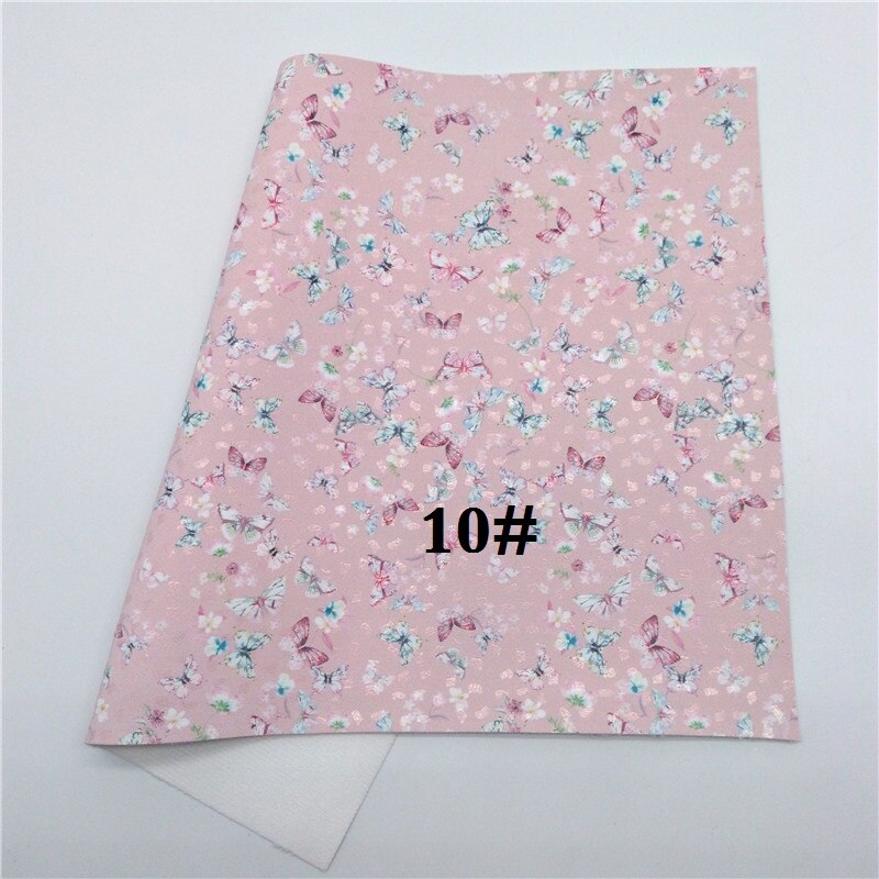 Glitterwishcome 21X29CM A4 Size Vinyl Voor Bogen Gedrukt Vlinder Lederen Fabirc Faux Lederen Lakens Voor Bows, GM3028A