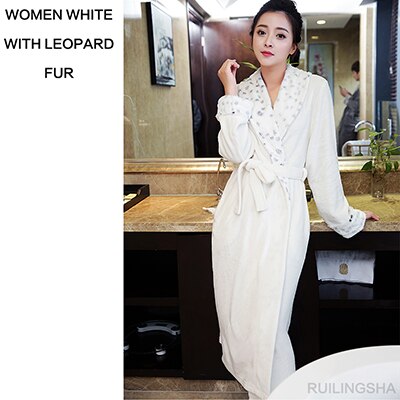 On Lovers Luxury Fur Soft as Silk Bathrobe Men Classic Long Flannel Winter Warm Kimono Bath Robe Male Dressing Gown Robes