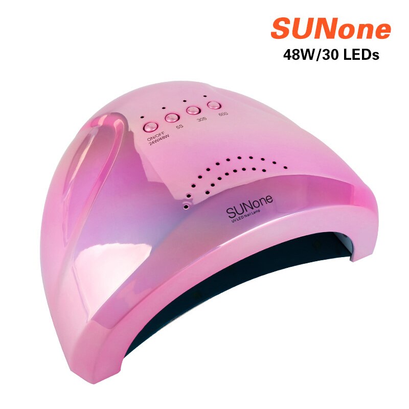 Secador de uñas , lámpara LED UV de 78W para todo tipo de esmaltes de uñas de Gel, 39 Uds. LED de secado rápido, con temporizador y Sensor inteligente: SUNONE-Pink