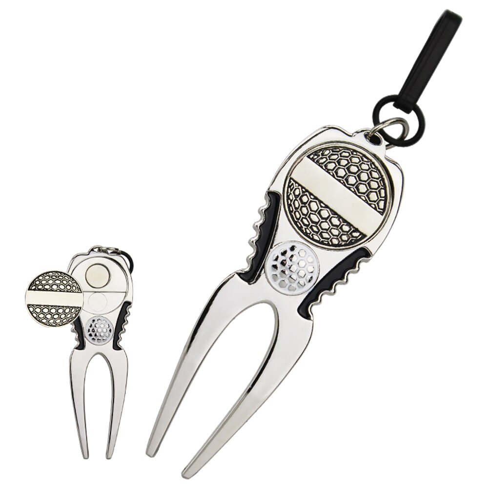 1 stk golf reparation værktøj golf divot reparation værktøj magnet med golf markør nøglering liner clips forsendelse
