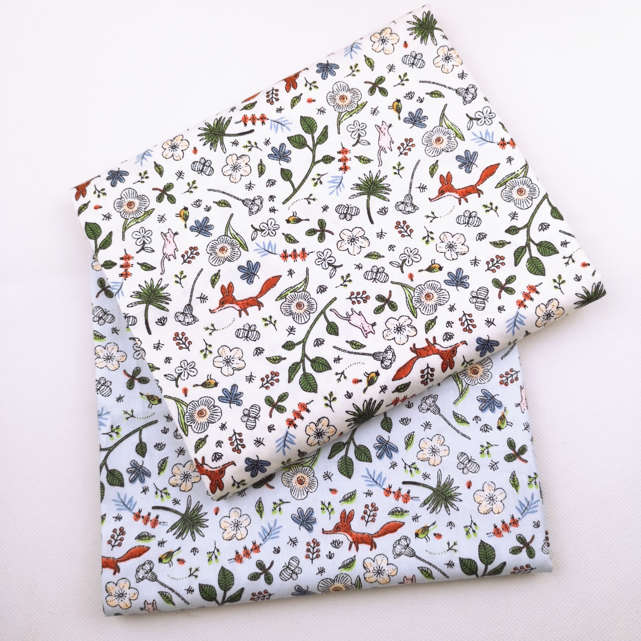 Vos Blad Diy Naaien Ambacht Ademende Stof Babykleding Tissus Tecido Tilda Kleding 100% Katoen Twill Stof Patchwork Handgemaakte