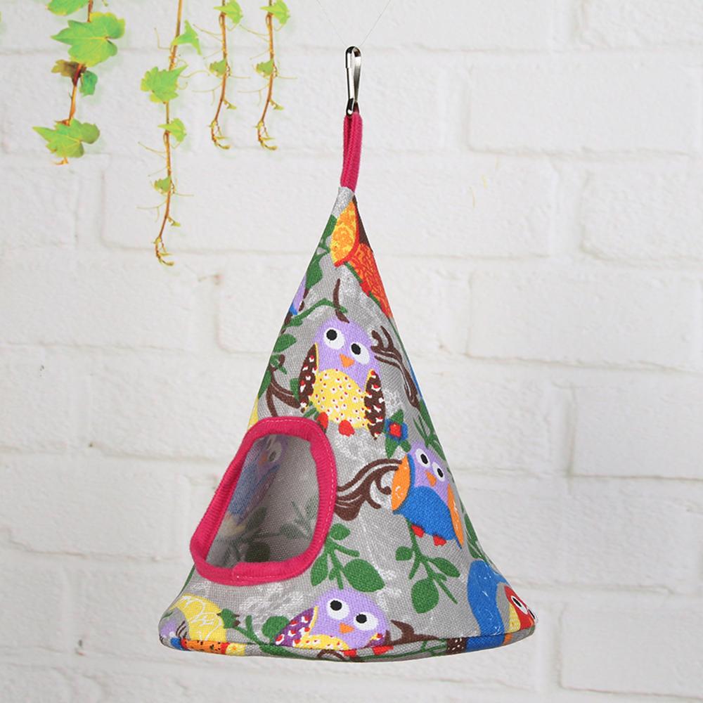Kegelvormige hangmat voor huisdieren, hamster, rat, papegaai, fret, hamster, hangend bedkussen, hamsterhuis, kooiaccessoires voor hamsters