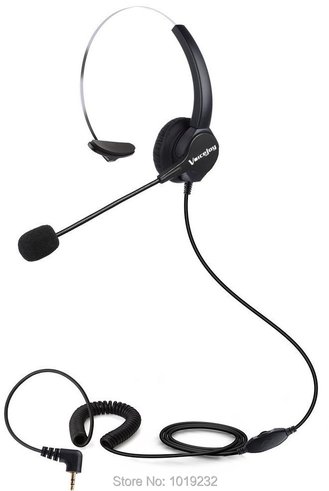 2.5mm Plug office headset Anti-noise Headphones with 2.5mm plug for Cisco Linksys SPA501G SPA502G SPA504G 525G SPA921 GIGASET