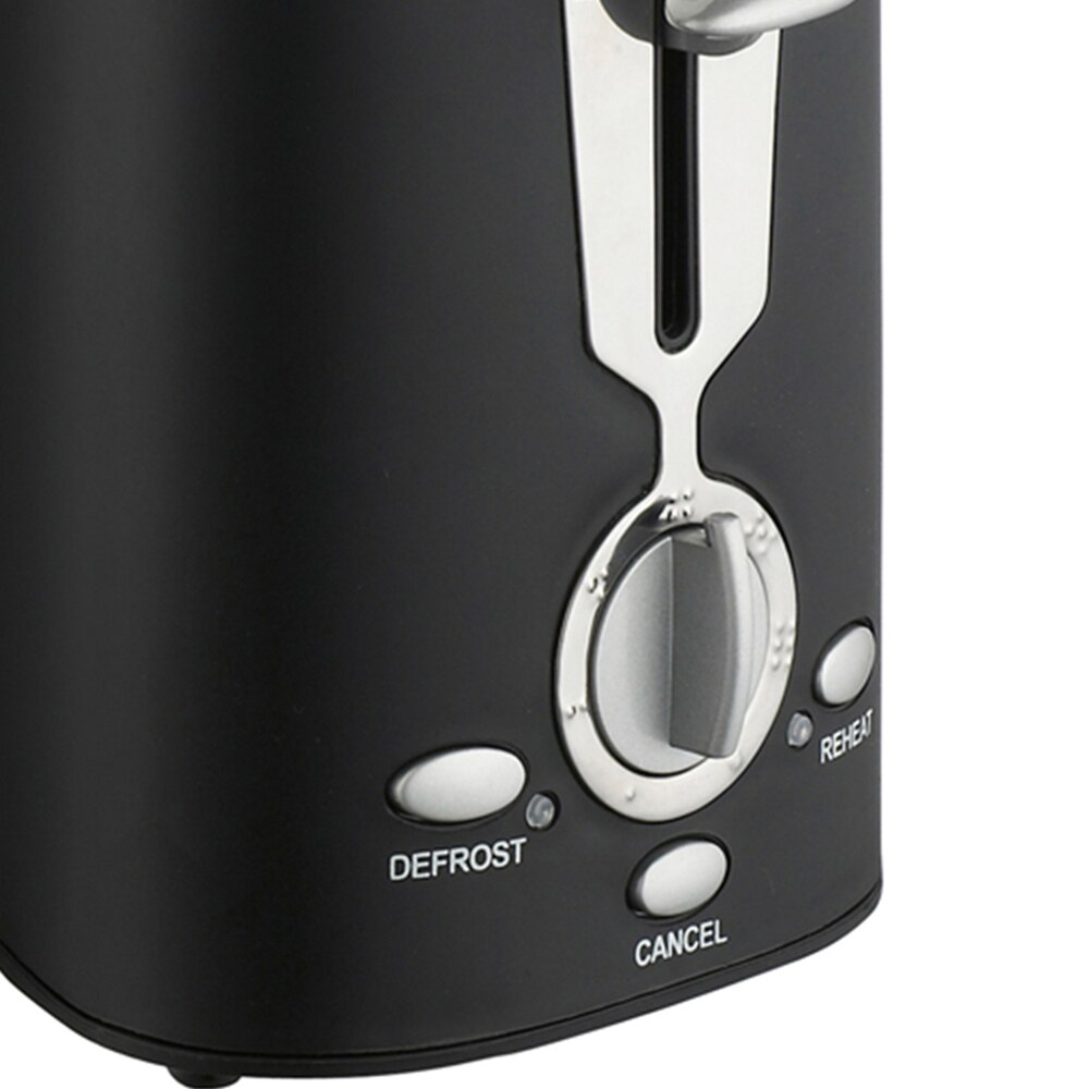 Automatisk brødrister toastmaskin oppvarming kjøkken grill stekeovn frokostmaskin 7- hastighets justerbare marsjer med tiningsstativ