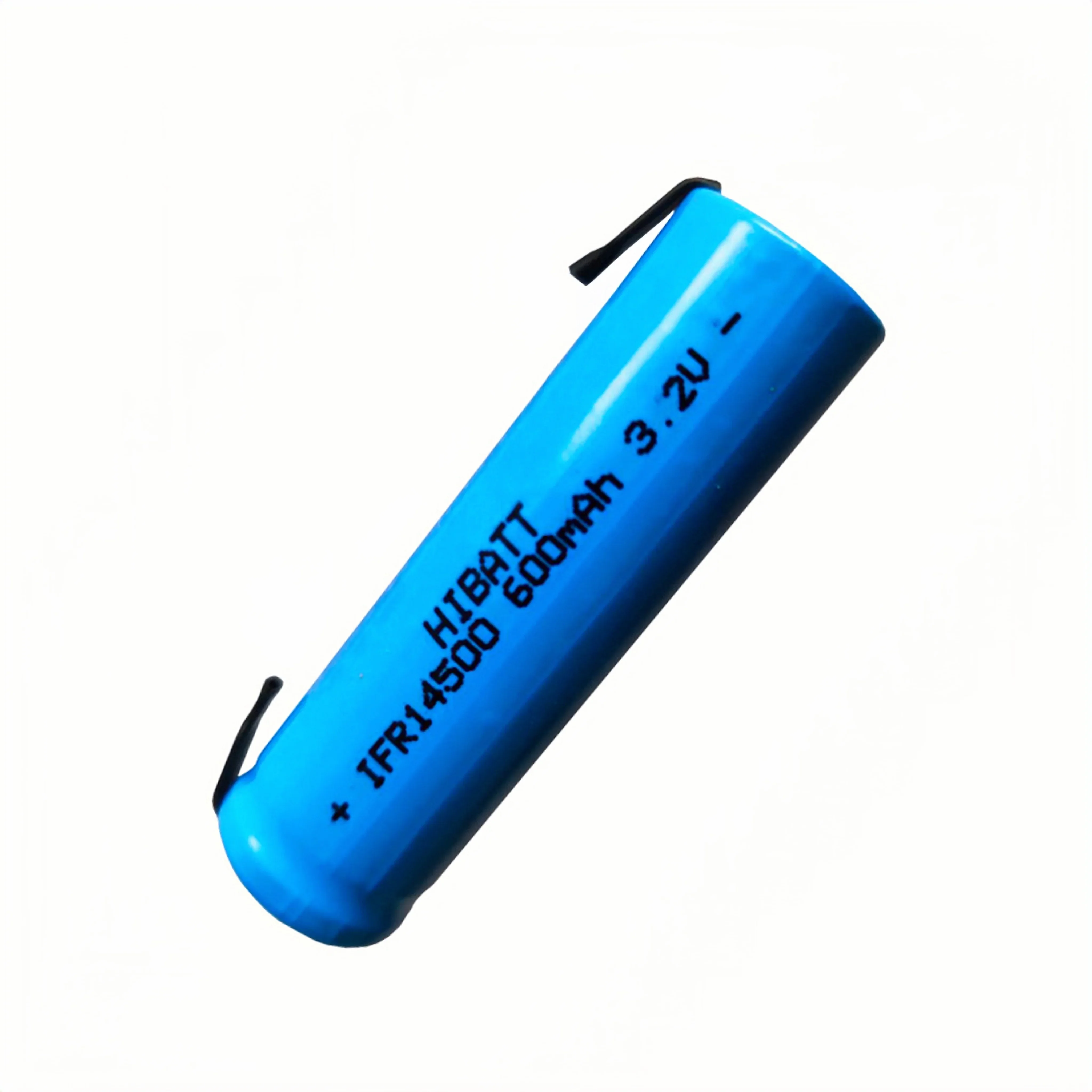 14500 LiFePO4-Akku 3,2 V 600 mAh mit Lötfahnen für Türklingel, Rasierer, Radio, Maus, elektrische Zahnbürste, Taschenlampe, Mikrofon, Spielzeug