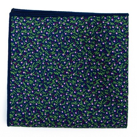 Mouchoir vintage coton gris géométrique horizontal rayé poche carré 17