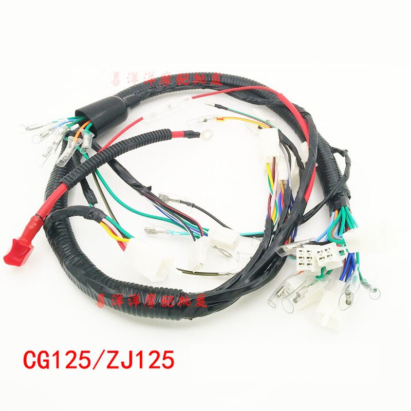 motorcycles electric full assembly spare parts entire vehile cable wire line for Honda 125cc CG 125 CG125