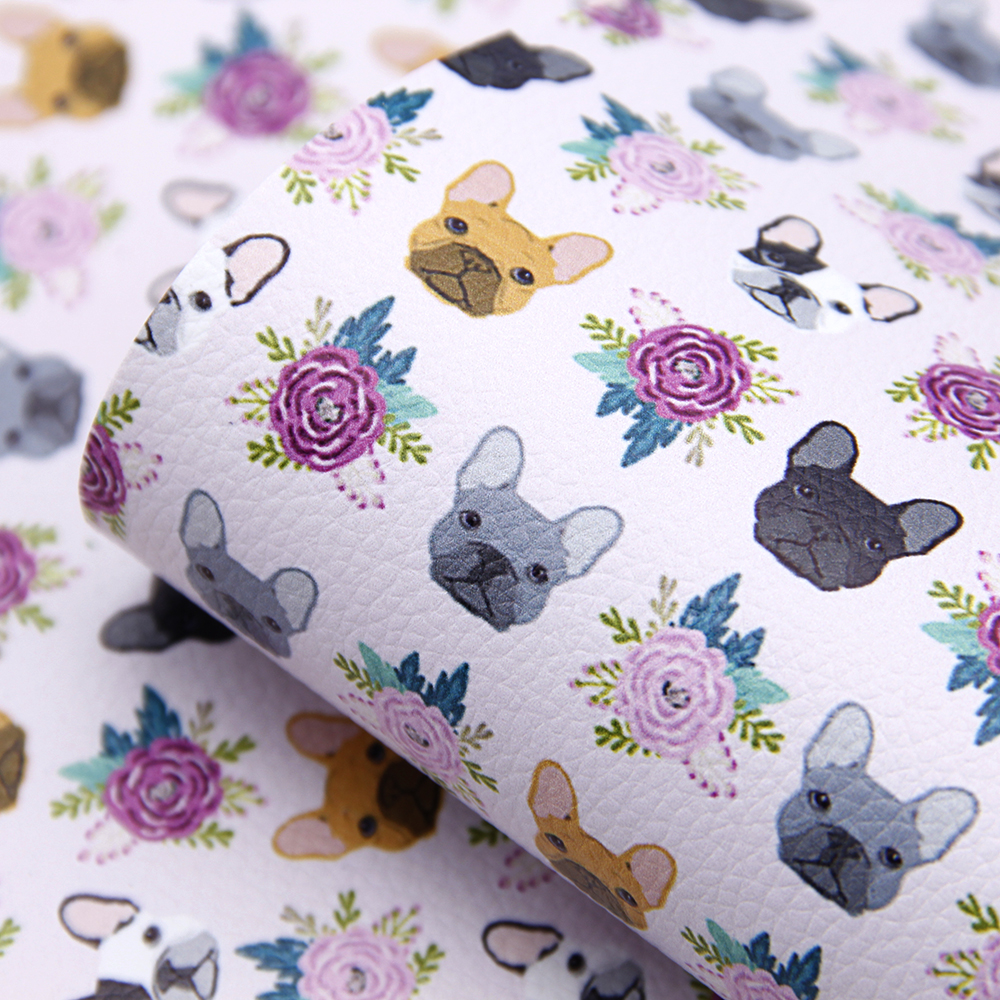 20*34cm Cartoon Princess Printed Lychee Faux Leather Artificial Synthetic Leather Fabric Vinyl Sewing DIY Bows Material,1Yc9596