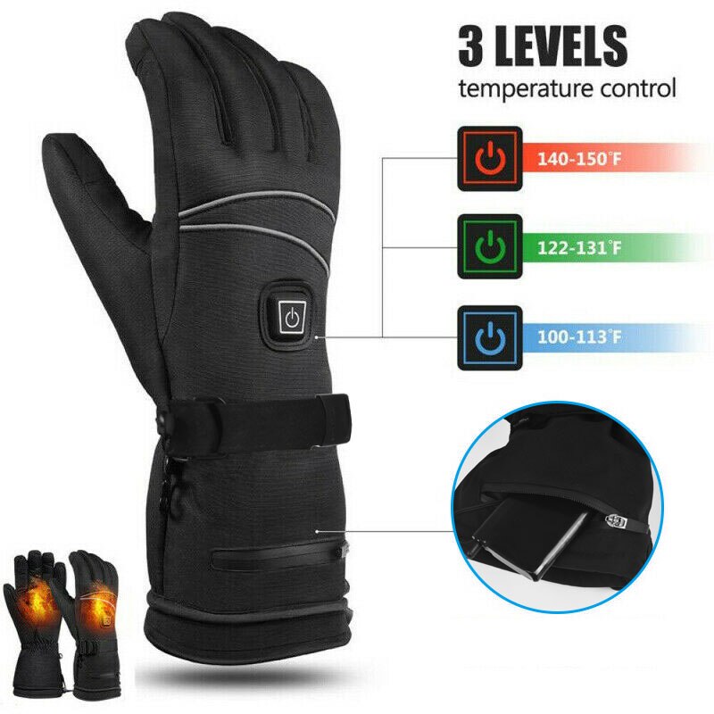 Waterdichte Elektrische Verwarmde Handschoenen Verwarmde Fietsen Warm Verwarming Skiën Handschoenen Usb Powered Verwarmde Handschoenen Riding Winter Handschoenen: type 4