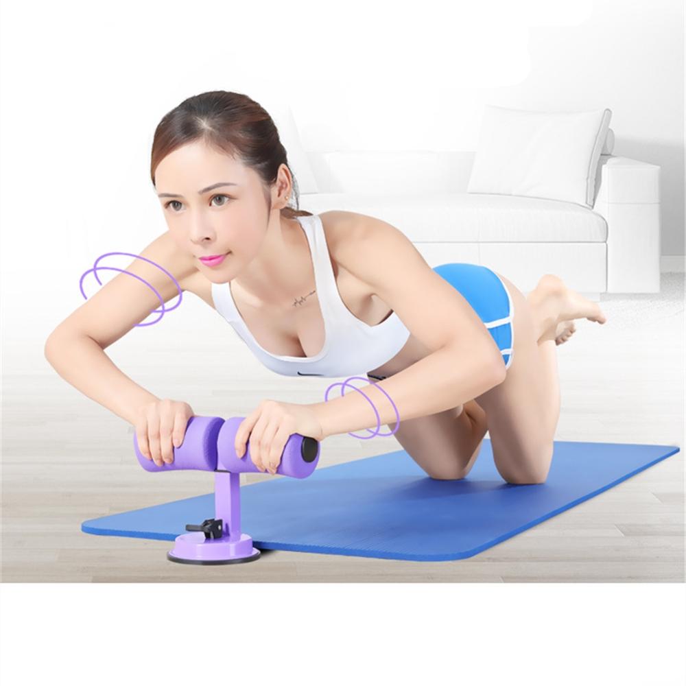 Suction Sit Up Aids T Bar Portable Ankle Support Sit-up Rack for Waist Abdomen Training and Gym Exercise Fitness THANKSLEE