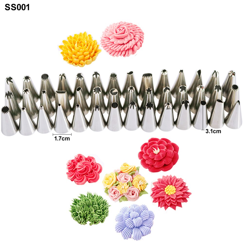 Sophronia 78 Stks/set Nozzle Set Rvs Cake Icing Piping Decoratie Taart Decoreren Nozzl Set CS008