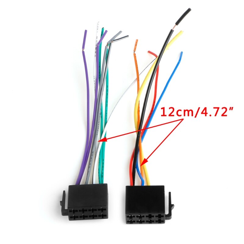 1 Paar Universele Vrouwelijke Iso Kabelboom Autoradio Adapter Connector Draad Plug Kit