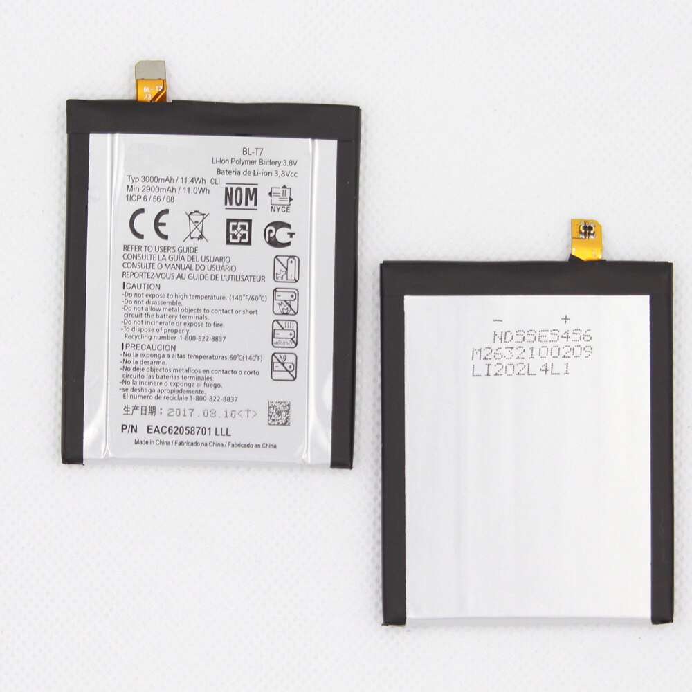 Isunoo BL-T7 Batterij Voor Lg G2 LS980 VS980 D800 D801 D802 BLT7 3000Mah Interne Vervangende Batterij