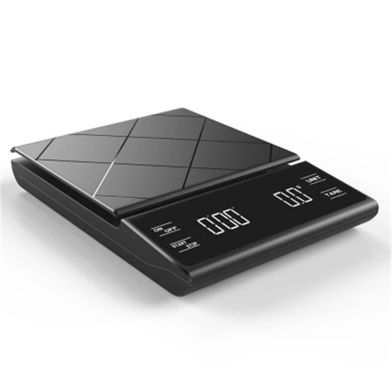 Elektroniset keittiövaa'at ajastimella digitaaliset vaa'at älykkäät kahvivaa'at kotitalouksien tarkkuusruokavaa'at painovaa'at 3kg/0.1g: 2020 uutta 3kg-0.1g