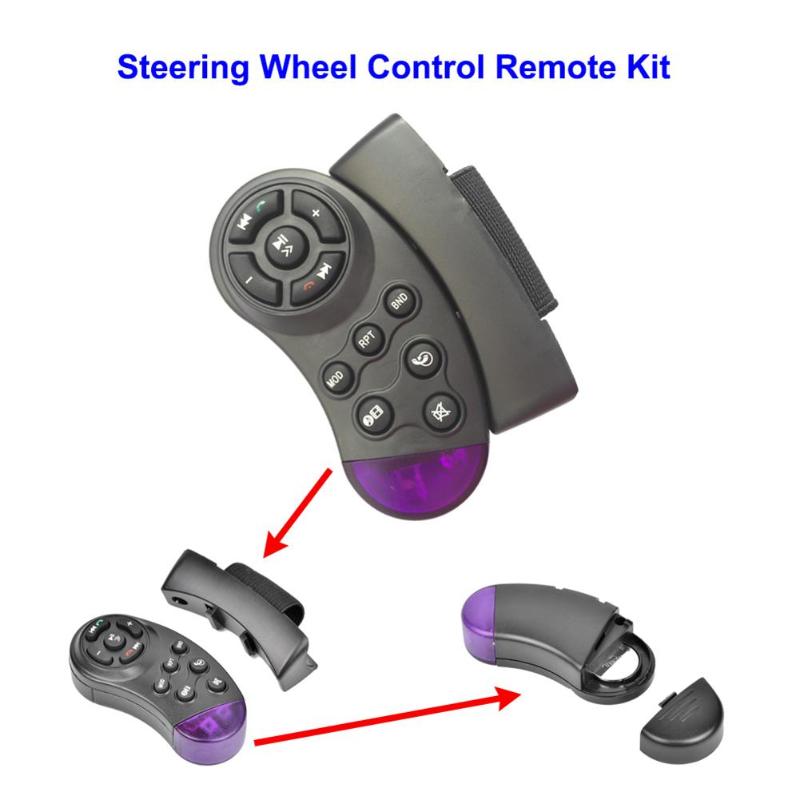 Universele Stuurwiel Knop Afstandsbediening Sleutel Voor Auto Navigatie Dvd Multimedia Muziekspeler Android Auto Radio