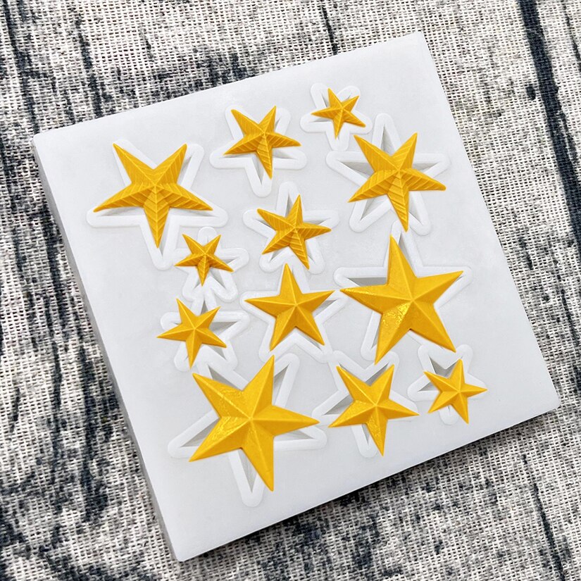 Sterne Silikon Zucker Schimmel Schokolade Cupcake Backform Fondant Kuchen Dekorieren Werkzeuge