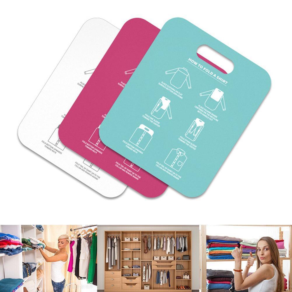 1PC Household Cloth Folding Board Child/adult Clothes Storage Folder Clothing Board Closet Folders Organizer Laundry F8Z8