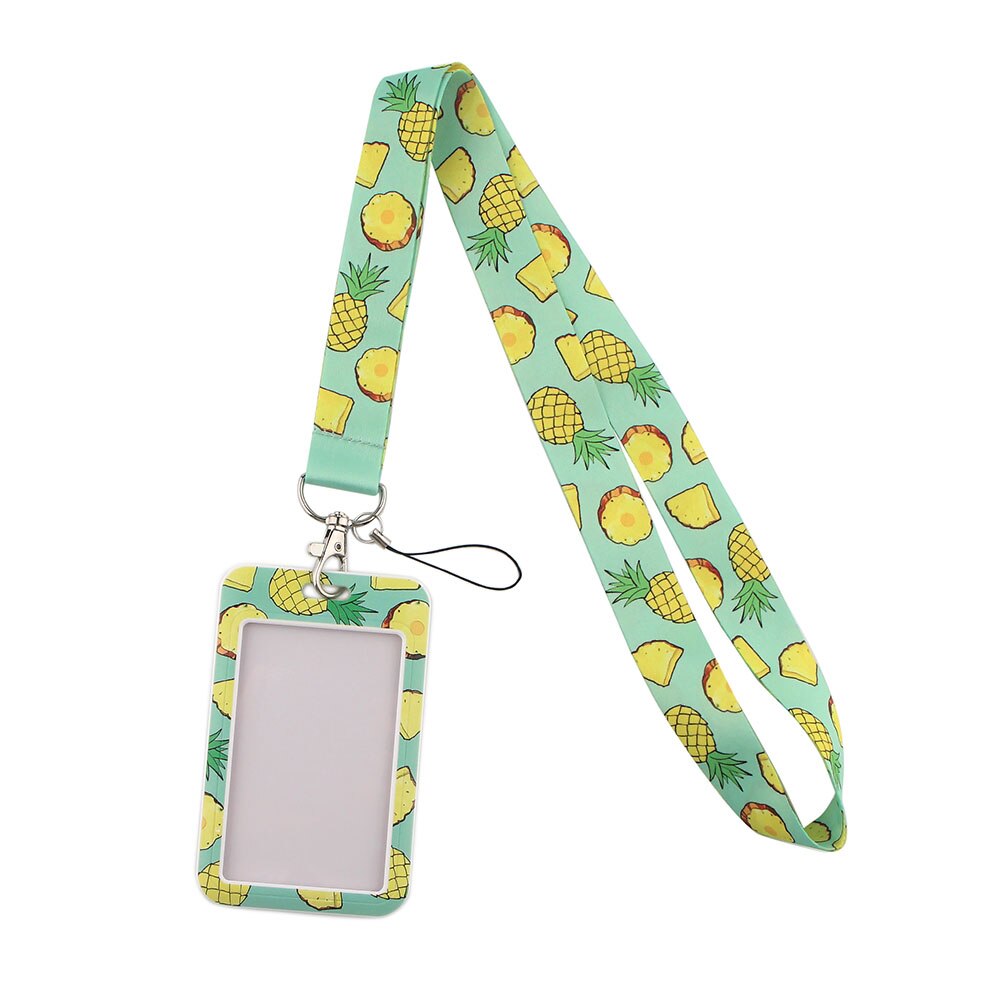 DB326 Homegaga Fruit Ananas Nekkoord Lanyards Id Badge Kaarthouder Sleutelhanger Mobiele Telefoon Strap Lint Singels Ketting