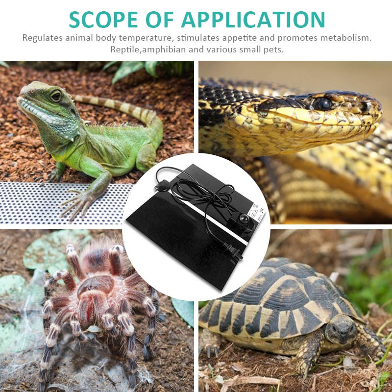5-20W EU/UNS Reptilien Thermo matt Klettern Haustier Heizung Einstellbare Temperatur Regler Matten Liefert für Schildkröte schlangen Eidechse