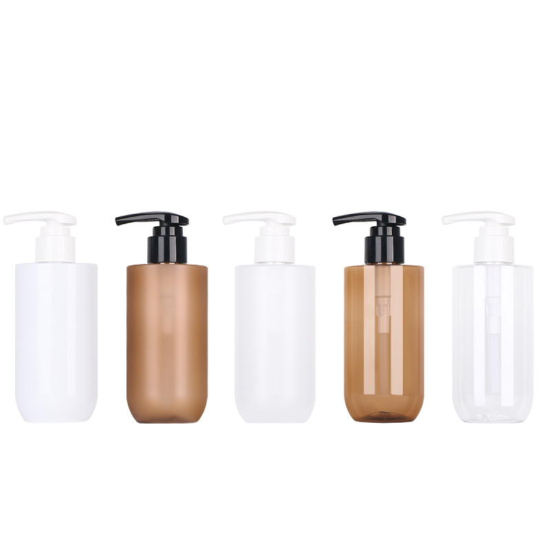 5/15PCS 200/300/500ml Empty Plastic Lotion Pump Bottle Shampoo Shower Gel Dispenser Body Lotion Bottle With White Pump