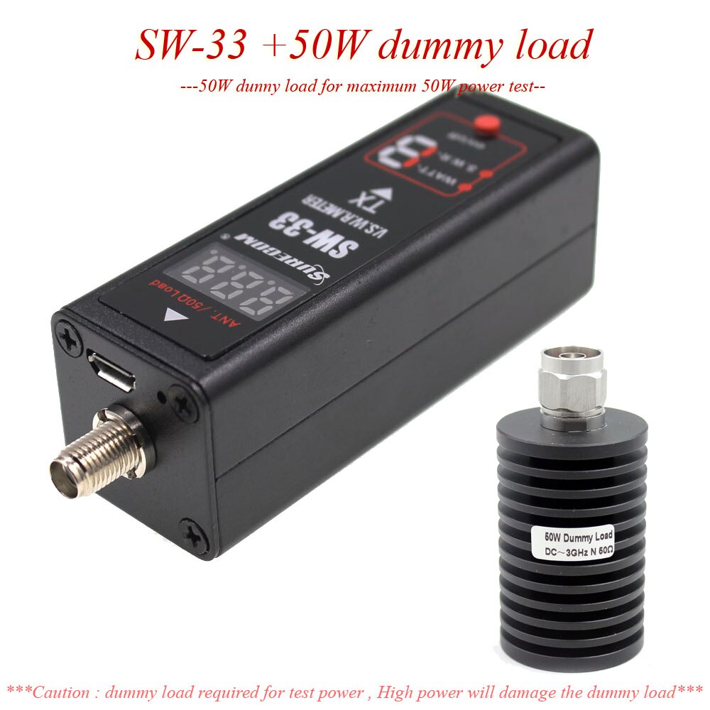 SURECOM SW33 Mini Power SWR Meter VHF UHF Tragbare Tester für Ham Two Way Radio Mini Tester Zähler SW-33