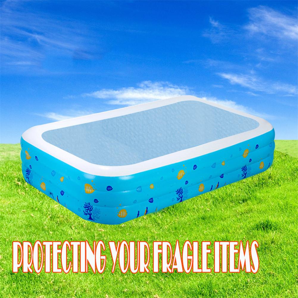 1.2m*1.5/2/3m bassengovertrekk beskytter fot over bakken blå beskyttelse svømmebasseng dekke klut isolasjonsfilm tilbehør