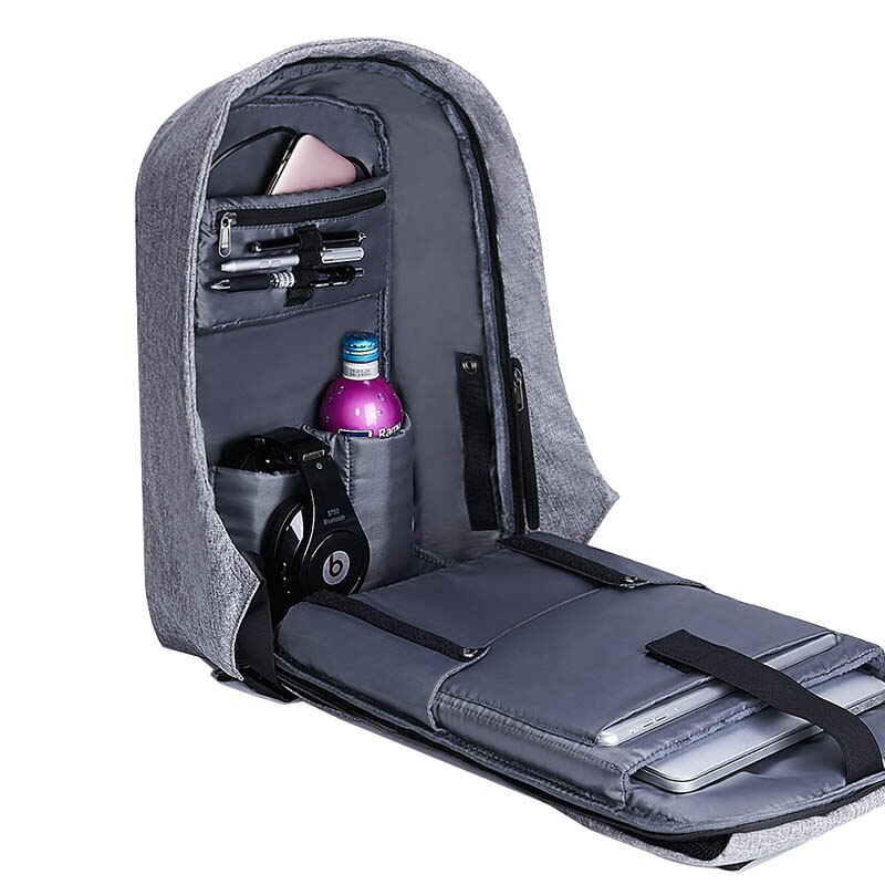 Mochilas antirrobo para ordenador portátil de 15 pulgadas KALIDI, mochilas para hombres con carga USB para adolescentes, cubos de embalaje, mochila resistente al agua para viaje