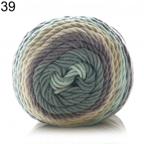 193m/1Roll Colorful Woolen Yarn Cotton Knitting Yarn Crochet Yarn for Knitting Wool Yarn DIY Sweater Scarf Hand Knitting Yarns: 39