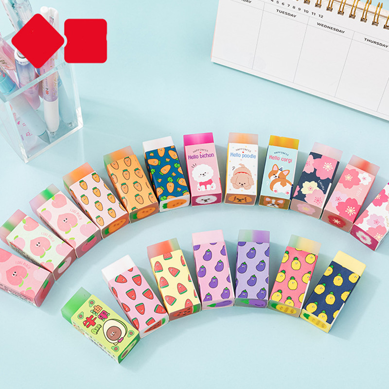 Rubber Eraser Kid School Supplies Stationery borracha material escolar utiles escolares papelaria Fruit Erasers