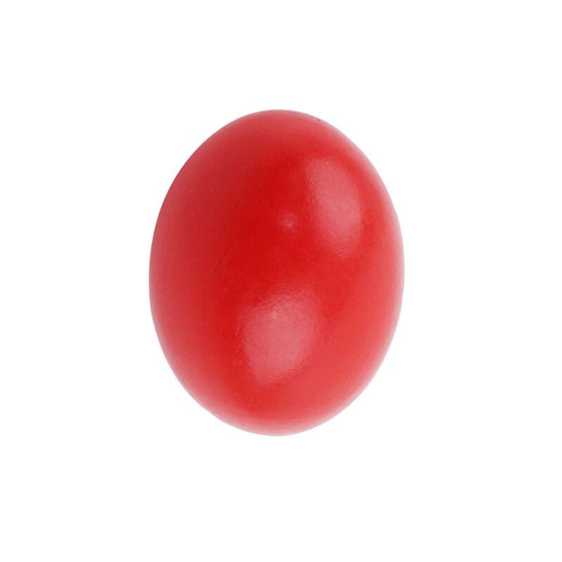 Casa de juego de huevos de imitación de madera, grafiti pintado artesanal, huevo de Pascua, simulación de cocina, juguetes para niños, para niños, 1 Uds.: Red 1PCS