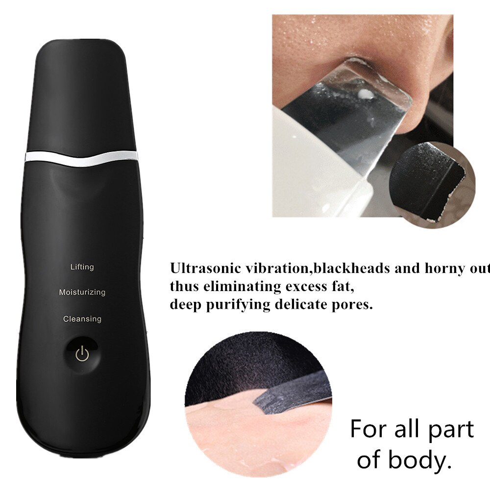 Ultraljud ansiktsrengöring hudskrubber rengöringsmedel ansiktslyftterapi spa ultraljud peeling rengöringsmaskin #ei -159