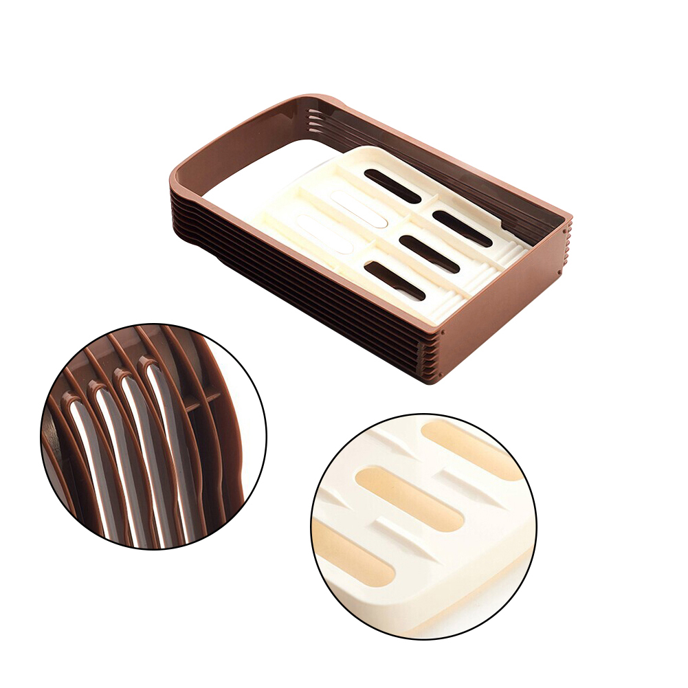 Práctico plástico plegable pan Sandwich Skiving máquina cortador molde rebanador hogaza tostada Cortador Manual cortadores para cocina Gadget
